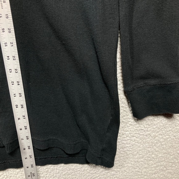 The Foundry Supply Co Henley Mens 4XLT Black Gray Waffle Knit Thermal 2 Pack - Picture 9 of 16